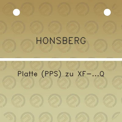 honsberg-platte-pps-zu-xf-q