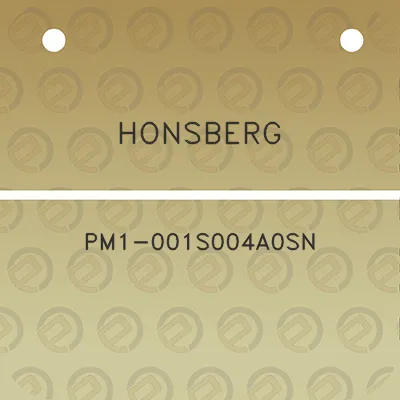 honsberg-pm1-001s004a0sn