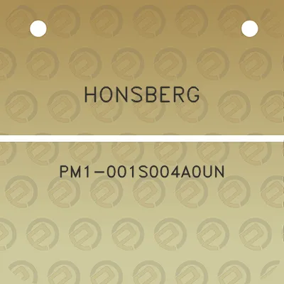 honsberg-pm1-001s004a0un