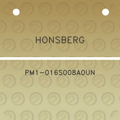 honsberg-pm1-016s008a0un