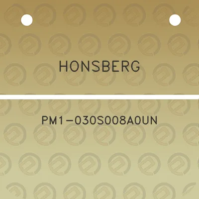 honsberg-pm1-030s008a0un