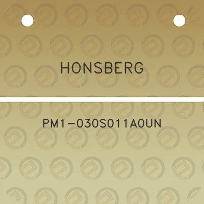 honsberg-pm1-030s011a0un