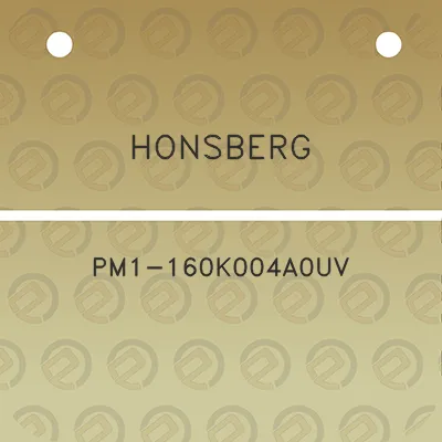 honsberg-pm1-160k004a0uv