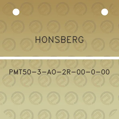 honsberg-pmt50-3-ao-2r-00-0-00