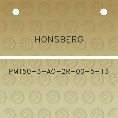 honsberg-pmt50-3-ao-2r-00-5-13