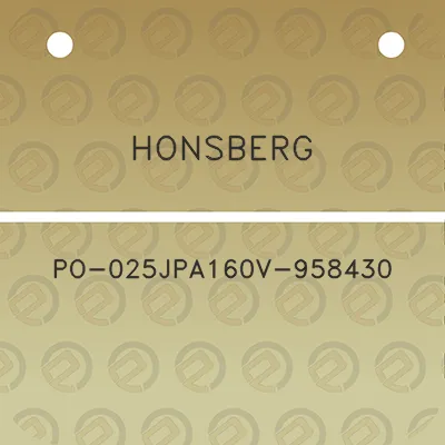 honsberg-po-025jpa160v-958430