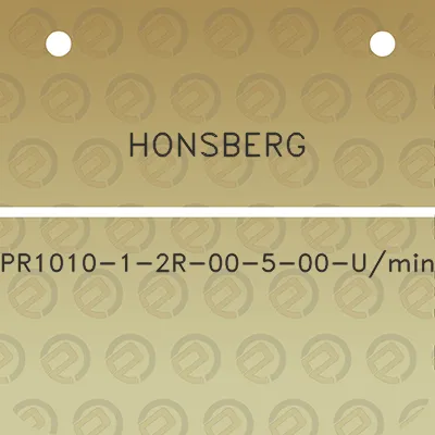 honsberg-pr1010-1-2r-00-5-00-umin