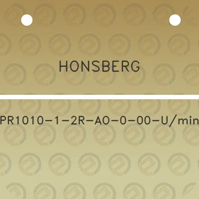 honsberg-pr1010-1-2r-ao-0-00-umin