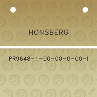 honsberg-pr9648-1-00-00-0-00-l