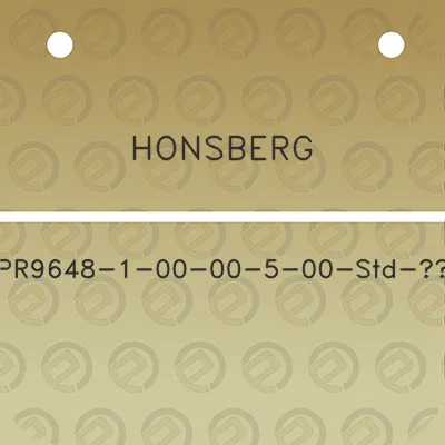 honsberg-pr9648-1-00-00-5-00-std-1