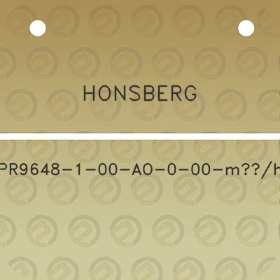 honsberg-pr9648-1-00-ao-0-00-m3h