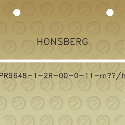 honsberg-pr9648-1-2r-00-0-11-m3h