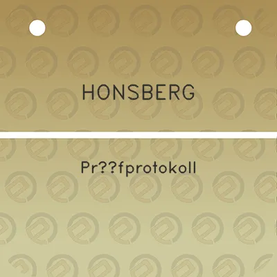 honsberg-prufprotokoll