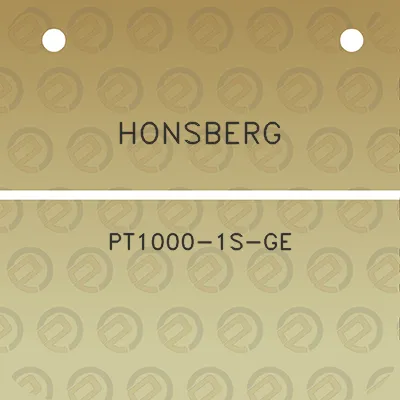 honsberg-pt1000-1s-ge