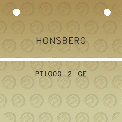 honsberg-pt1000-2-ge