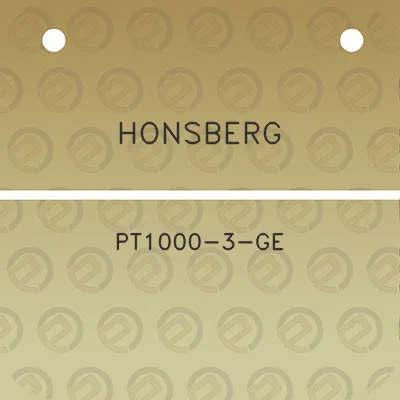 honsberg-pt1000-3-ge