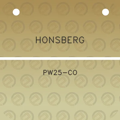 honsberg-pw25-co