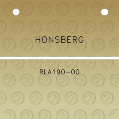 honsberg-rla190-00