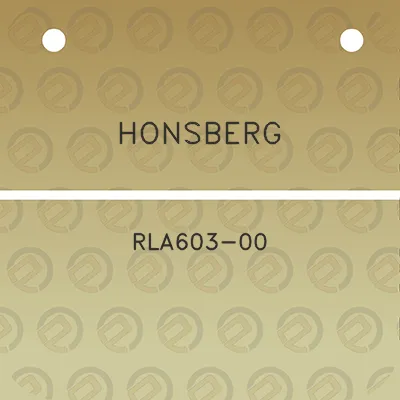 honsberg-rla603-00