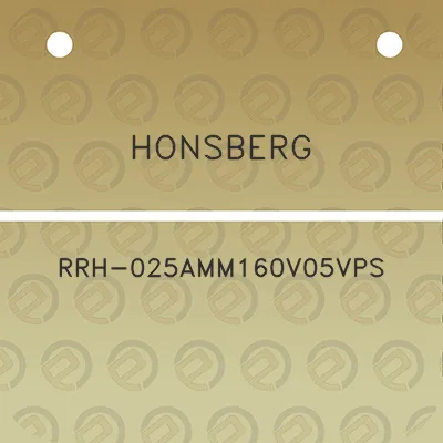 honsberg-rrh-025amm160v05vps