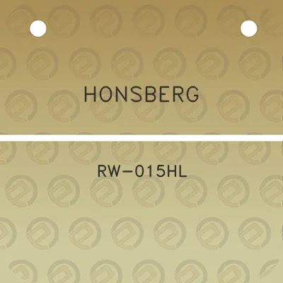 honsberg-rw-015hl