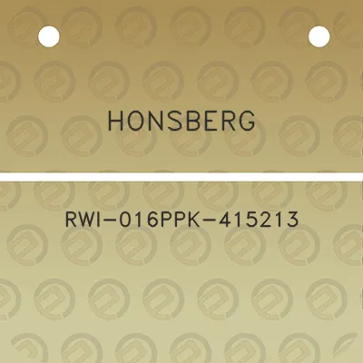 honsberg-rwi-016ppk-415213