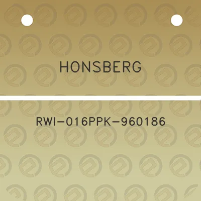 honsberg-rwi-016ppk-960186