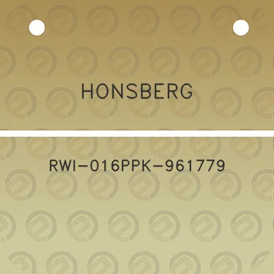 honsberg-rwi-016ppk-961779