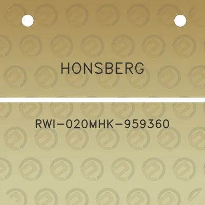 honsberg-rwi-020mhk-959360
