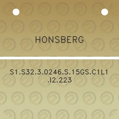 honsberg-s1s3230246s15gsc1l1i2223