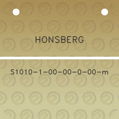 honsberg-s1010-1-00-00-0-00-m