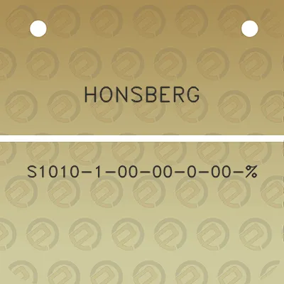 honsberg-s1010-1-00-00-0-00