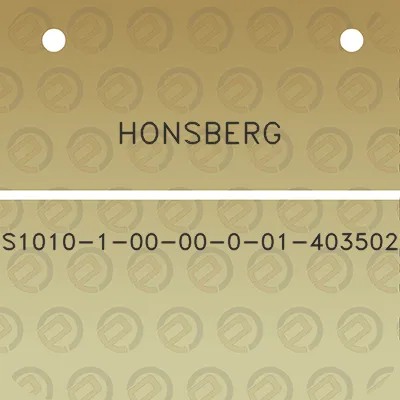 honsberg-s1010-1-00-00-0-01-403502