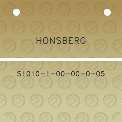 honsberg-s1010-1-00-00-0-05