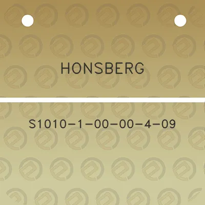 honsberg-s1010-1-00-00-4-09