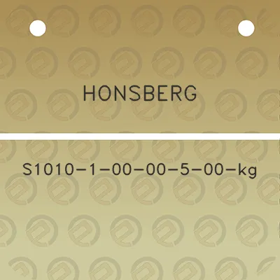 honsberg-s1010-1-00-00-5-00-kg