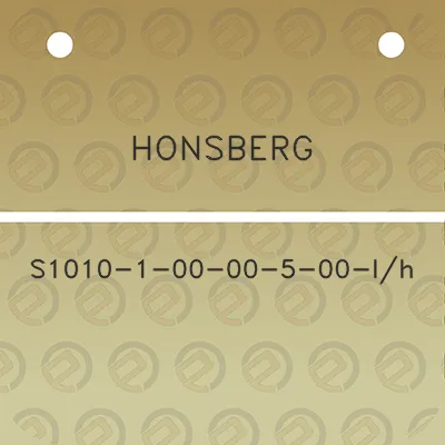 honsberg-s1010-1-00-00-5-00-lh