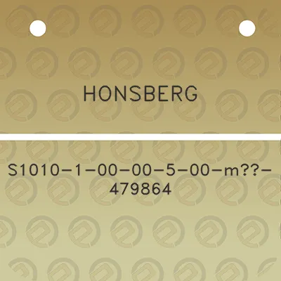 honsberg-s1010-1-00-00-5-00-m3-479864