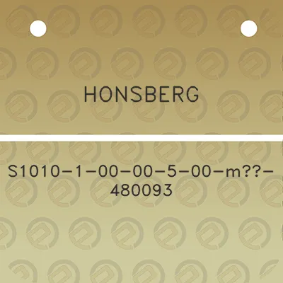 honsberg-s1010-1-00-00-5-00-m3-480093