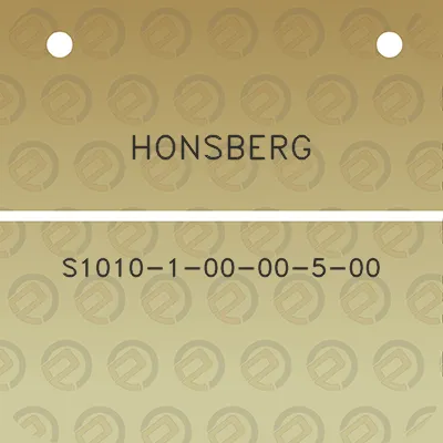 honsberg-s1010-1-00-00-5-00