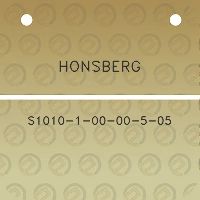 honsberg-s1010-1-00-00-5-05