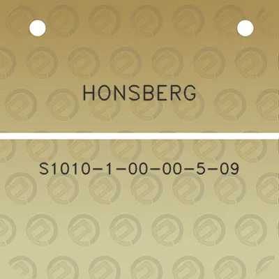 honsberg-s1010-1-00-00-5-09