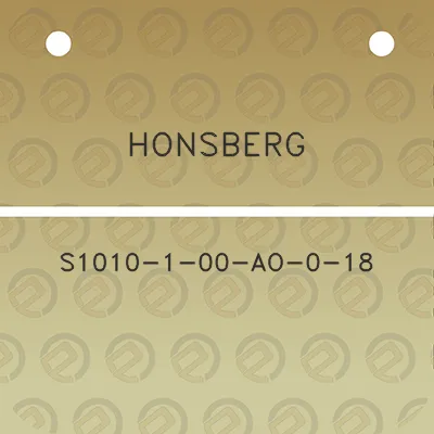 honsberg-s1010-1-00-ao-0-18