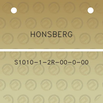 honsberg-s1010-1-2r-00-0-00