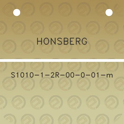 honsberg-s1010-1-2r-00-0-01-m