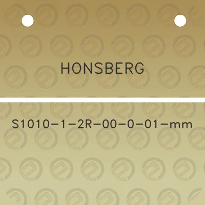 honsberg-s1010-1-2r-00-0-01-mm