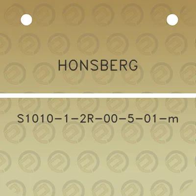 honsberg-s1010-1-2r-00-5-01-m