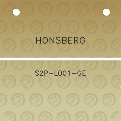 honsberg-s2p-l001-ge