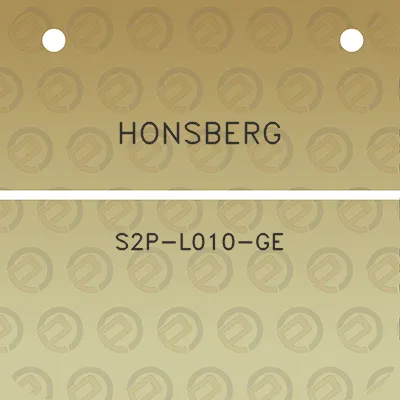 honsberg-s2p-l010-ge