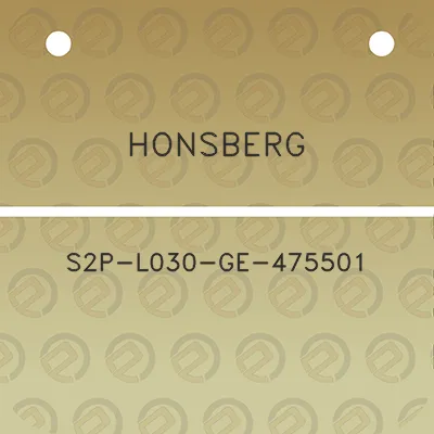 honsberg-s2p-l030-ge-475501